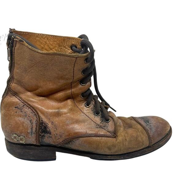 BED STU Protege Heavily Distressed Boots Rustic Tan Leather - Men’s Sz 10 - Picture 1 of 13